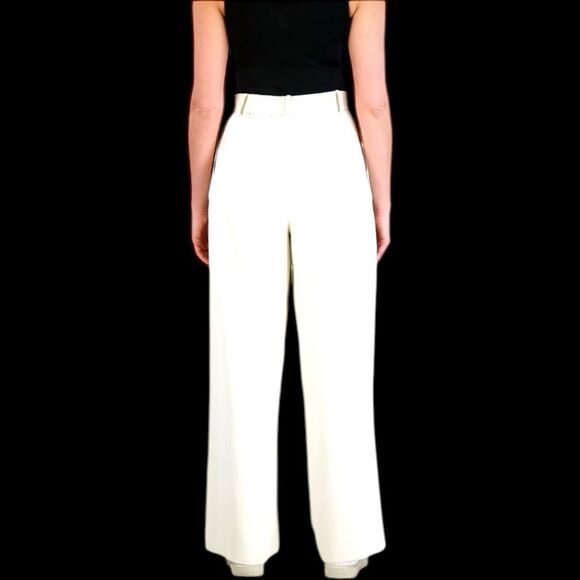 French Connection Women's Wide Leg Trouser Tan Size Large - Picture 6 of 10